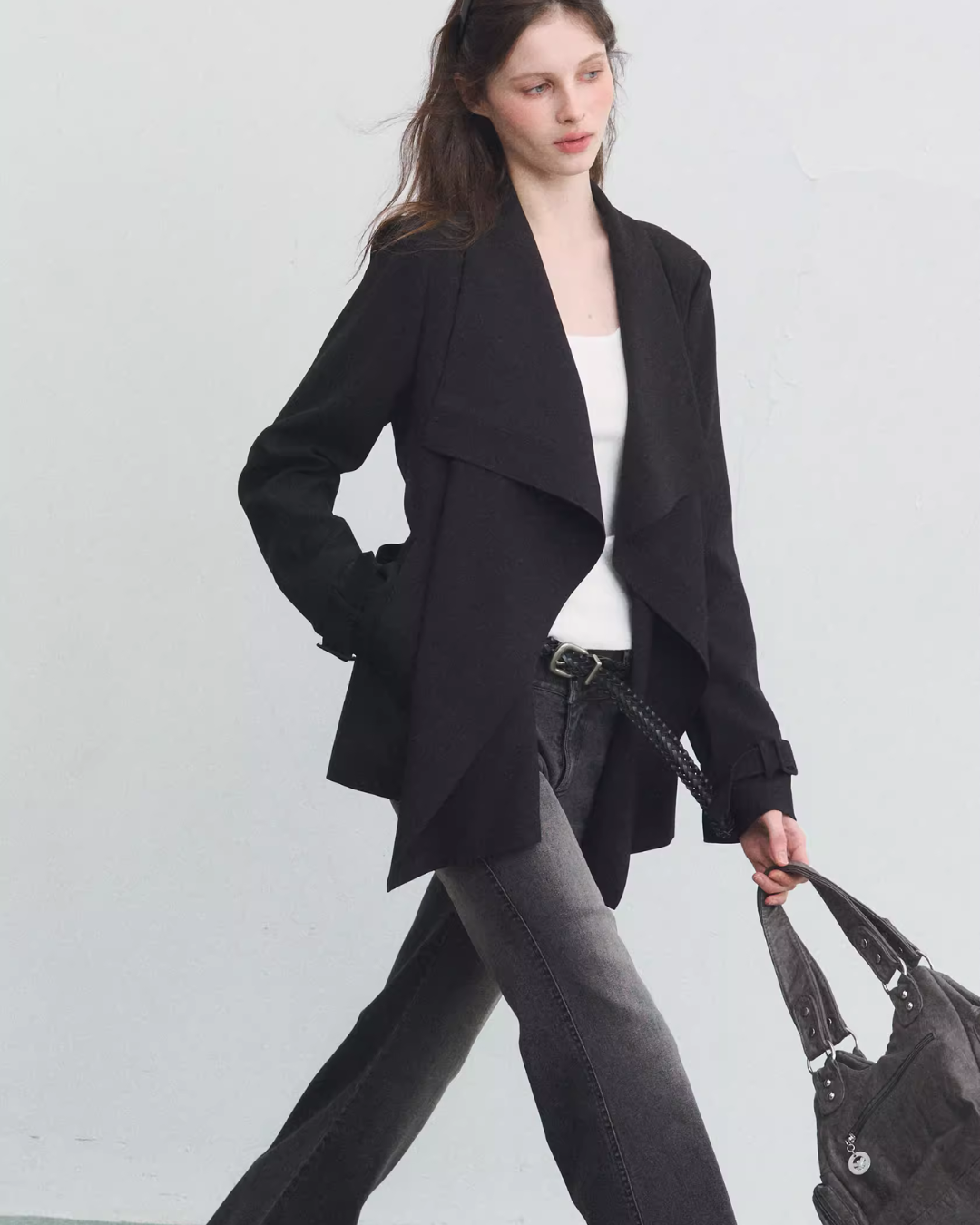 Big Collar Long Sleeve Jacket SPY0025