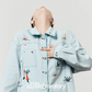 Embroidered Design Denim Shirt LLA0534