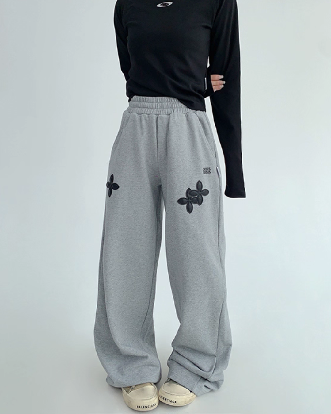 Flower Motif Sweatpants YLS0966