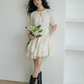 V-Neck Tiered Mini Dress VAS0201