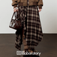Long-Sleeve Top / Paid Long Skirt / Caramel Blouson  LLA0551