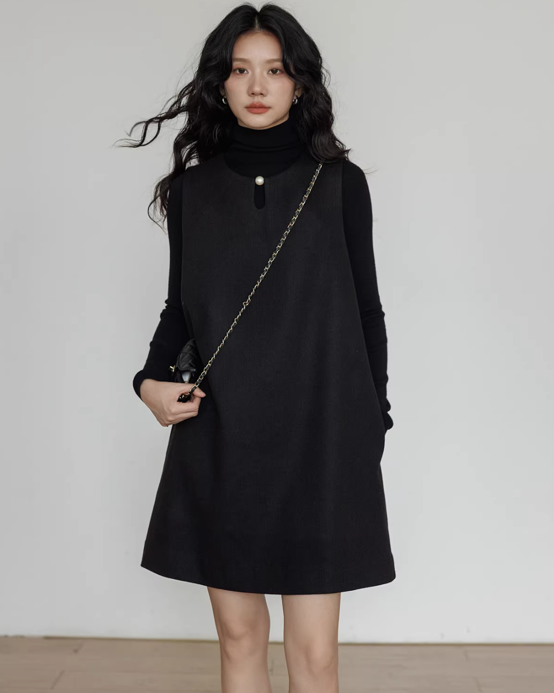 Crew Neck Vest Dress VAS0188