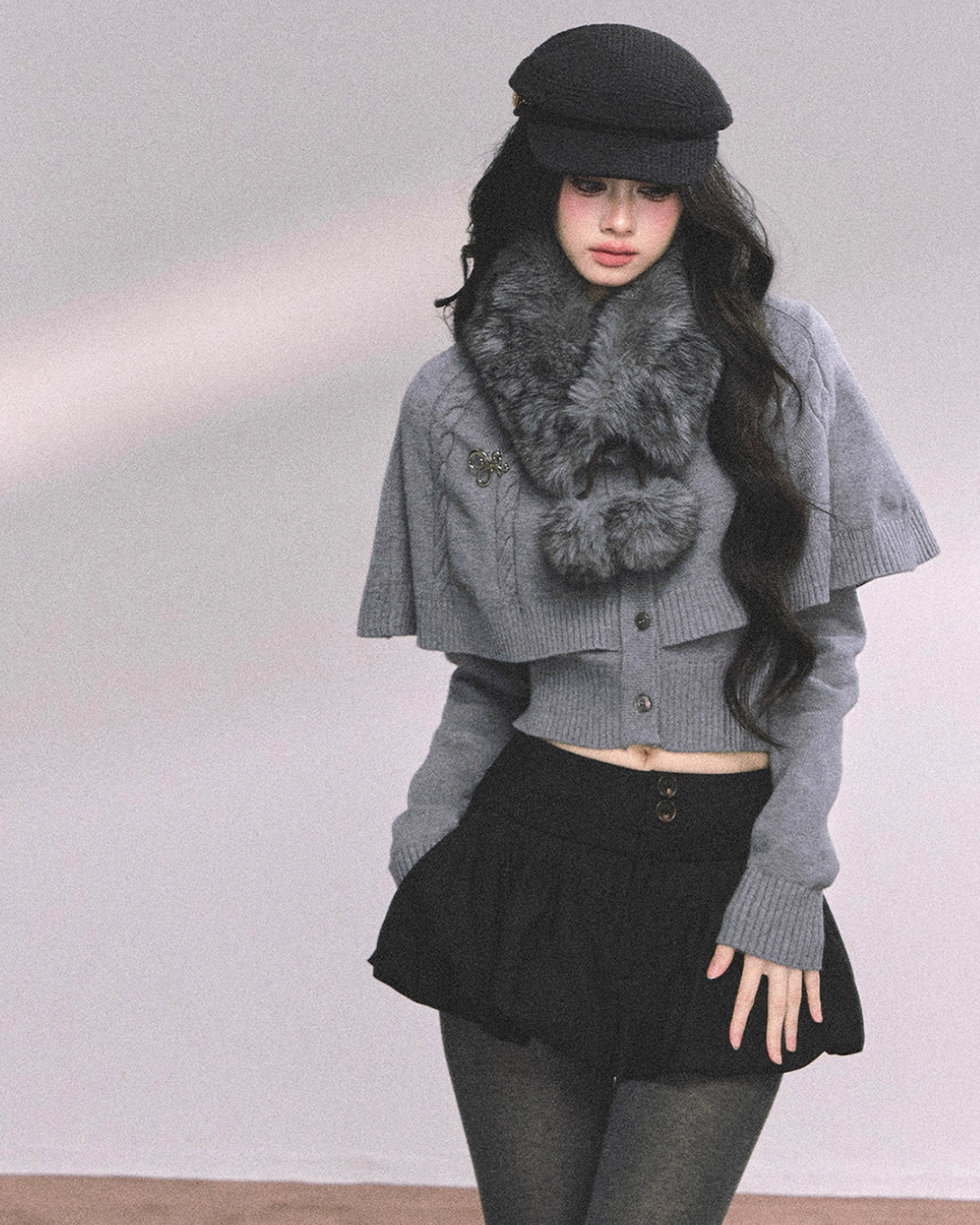Cape Long Sleeve Knit LAS0047