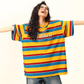 Rainbow Stripe Short Sleeve T-Shirt WDZ0012