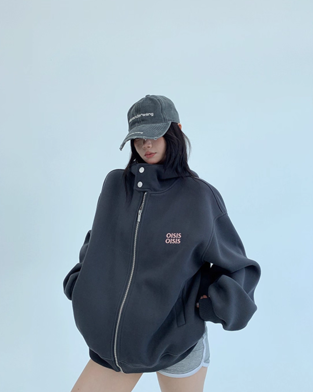 Stand Collar Sweat Jacket YLS0886