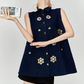 Flower Bijou Flare Silhouette Vest FER0340