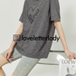 Gray Heart Logo T-shirt LLA0221