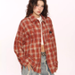 Retro Plaid Distressed Shirt BGS0044
