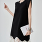 Lace Switching Asymmetry Dress FER0139