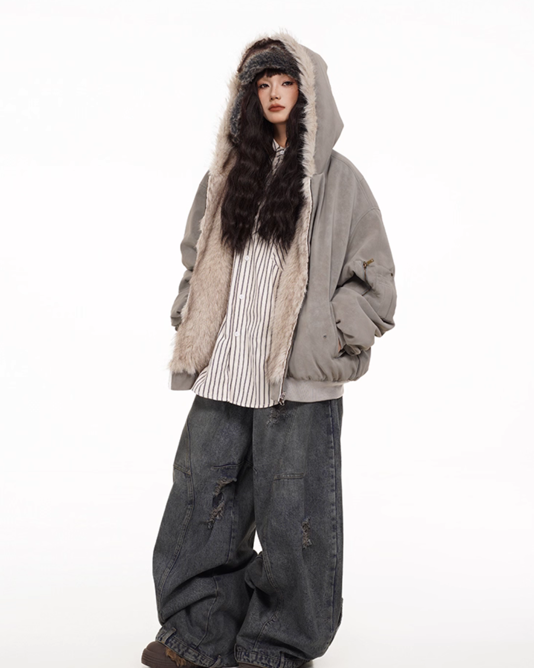 Fur × Nylon Reversible Blouson FEC0004