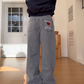 Pinstripe Wide Denim Pants CYE0100