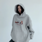 Dog Print Sweatshirt Hoodie YLS0977