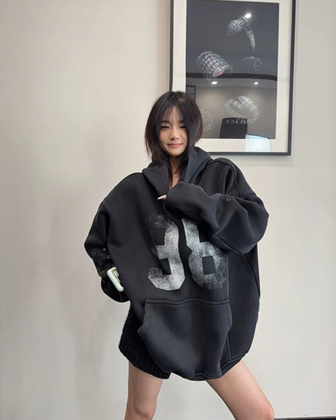 Number Logo Fleece Hoodie YLS1043