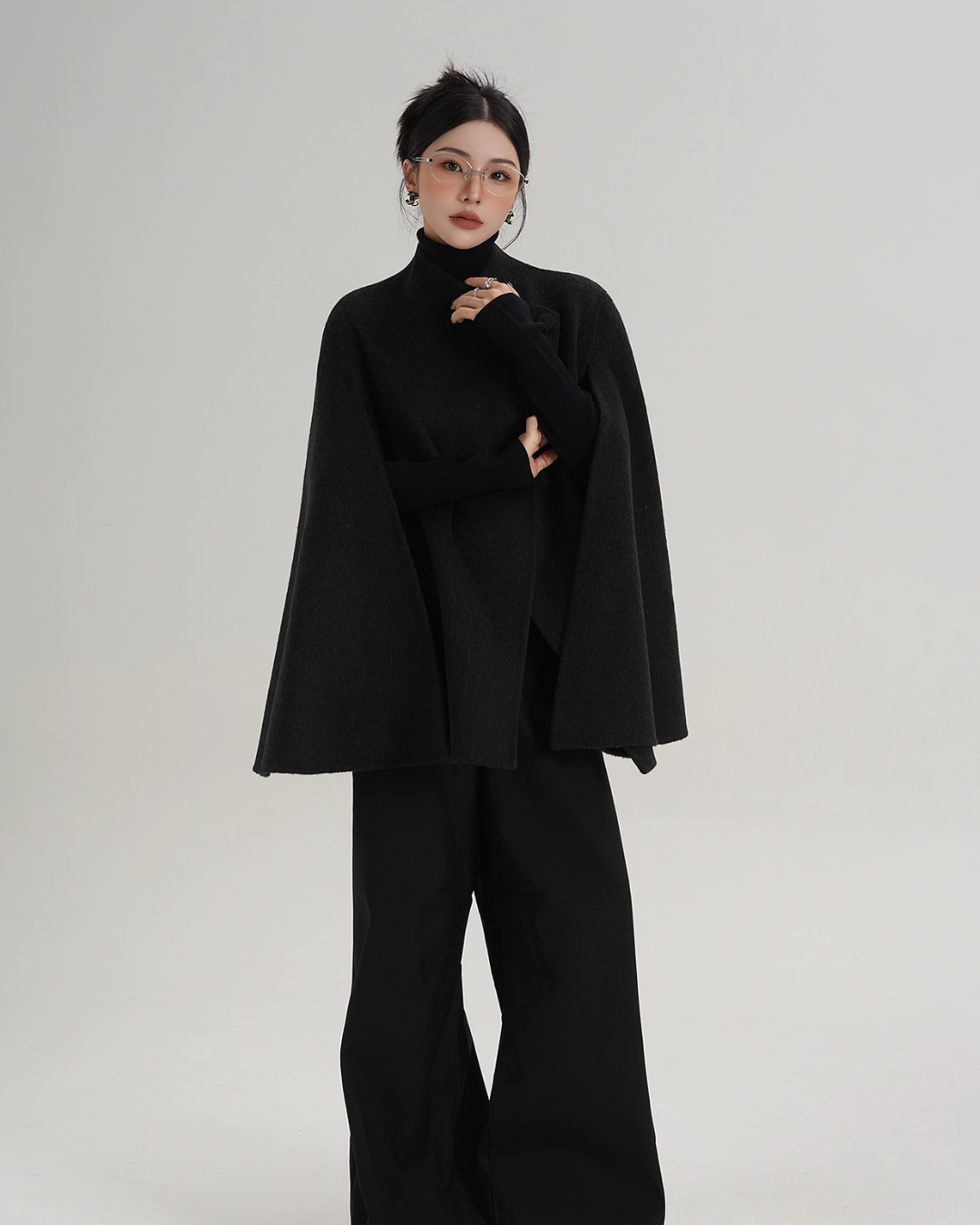 Wool Poncho Coat SRS0371