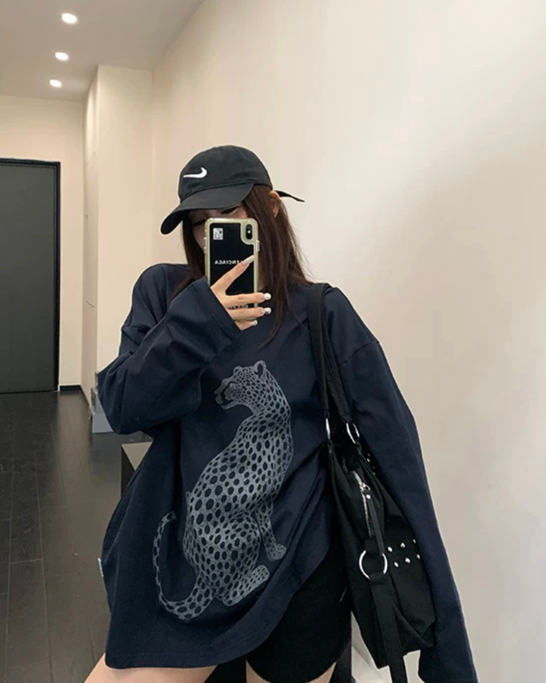 Tiger Print Long-Sleeve T-Shirt YLS1035