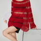 Multi-Border Openwork Oversized Knit FER0364