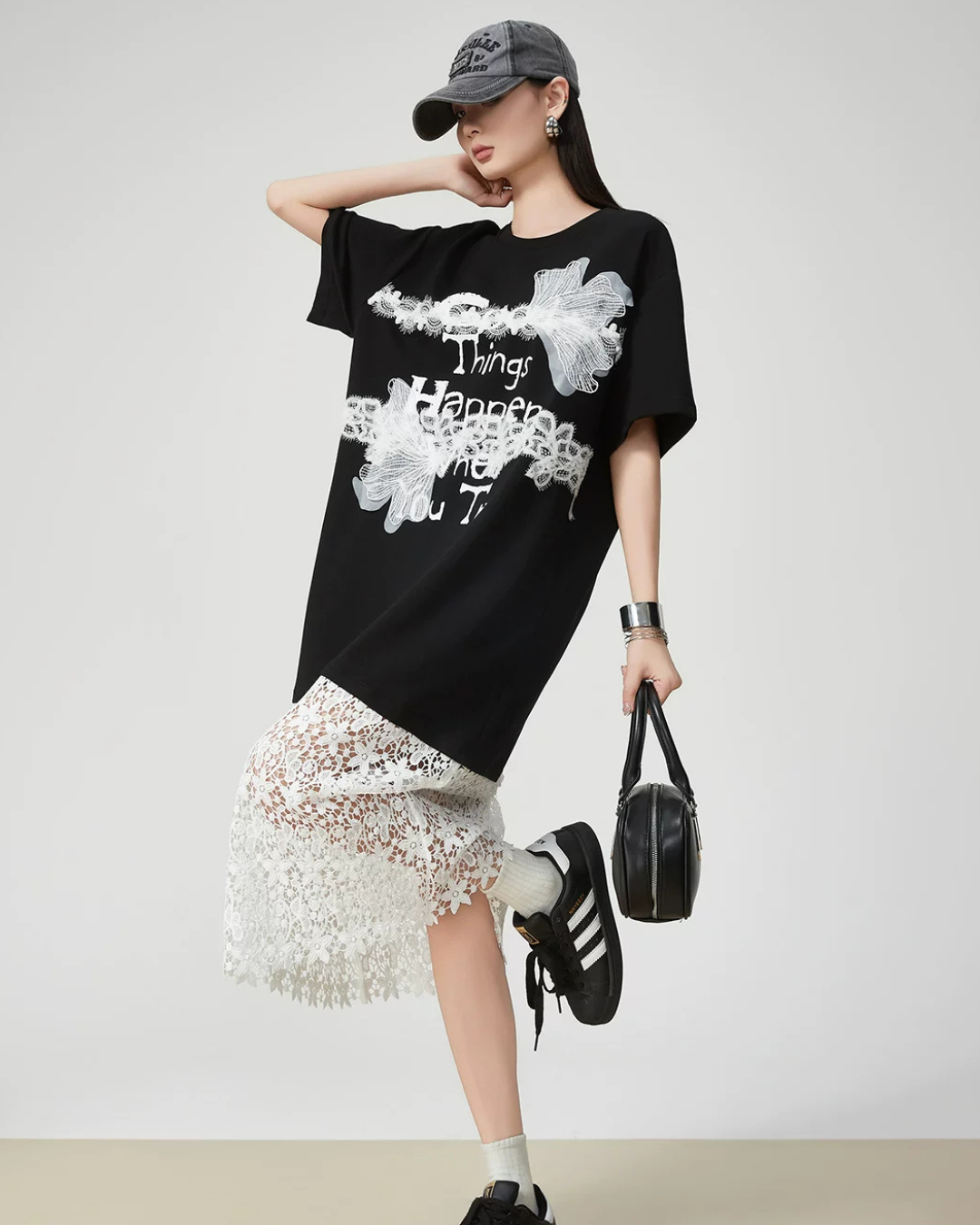 Race Switch T-Shirt Dress FER0155