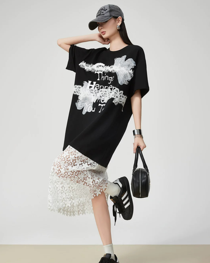 Race Switch T-Shirt Dress FER0155
