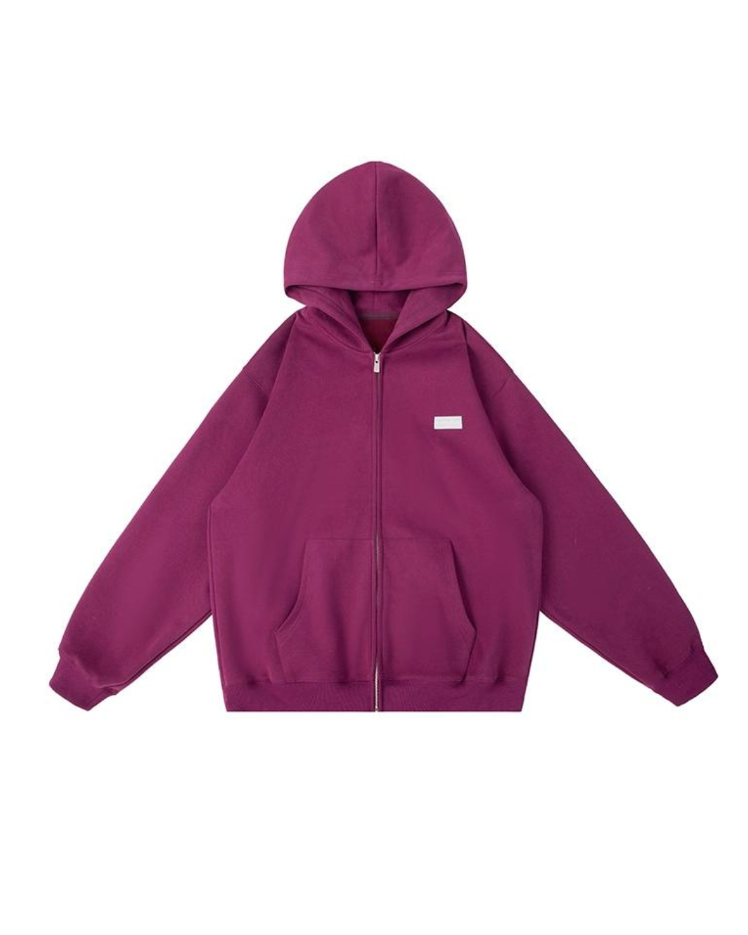 Basic Logo Double Zip Hoodie LMN0006