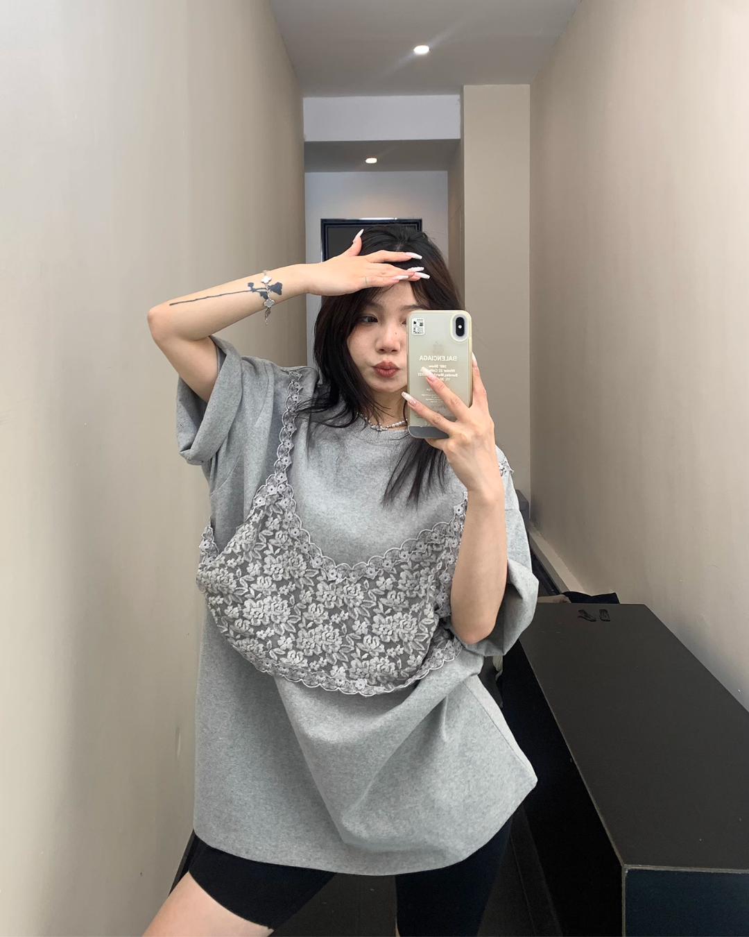Race Bustier Layered Style T-shirt YLS0877