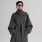 Stand Collar Long Loose Wool Coat SRS0361