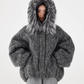 Fur Hood Knit Jacket ACS0357