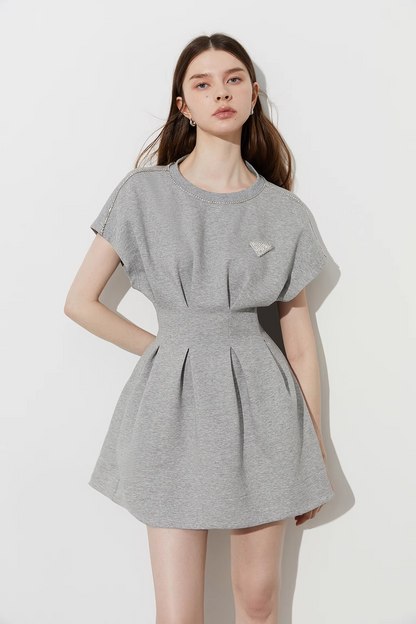 Slim Waist Sweat Dress DPY0001
