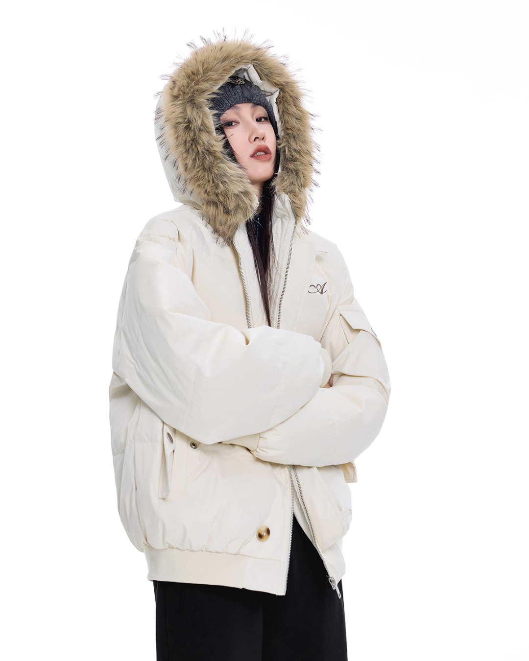 Fur Hood Down Jacket ICM0100