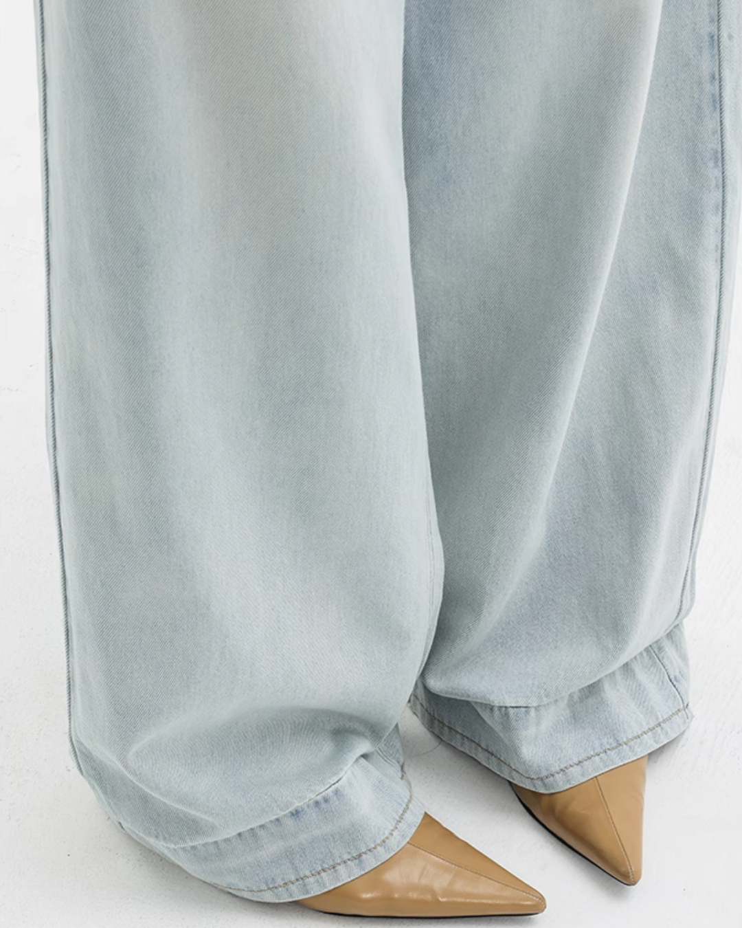 Wide Straight Light Denim Pants ABW0011