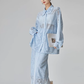 Panel Lace Color Shirt / Ornament Panel Lace Skirt FER0107