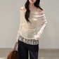 Lace Off Shoulder Knit Tops WDB0020