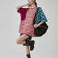 Patchwork-Style Oversized T-Shirt FER0246