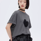 Butterfly Embroidery Short Sleeve T-Shirt SHN0012