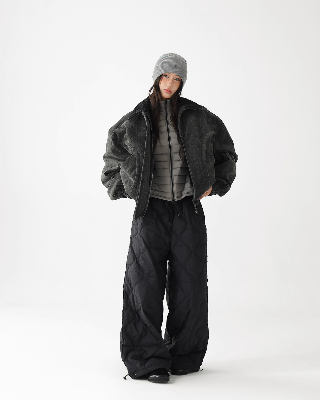 Quilted Loose Casual Pants ACS0341
