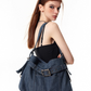 Belt Denim Fabric Shoulder Bag VSE0068