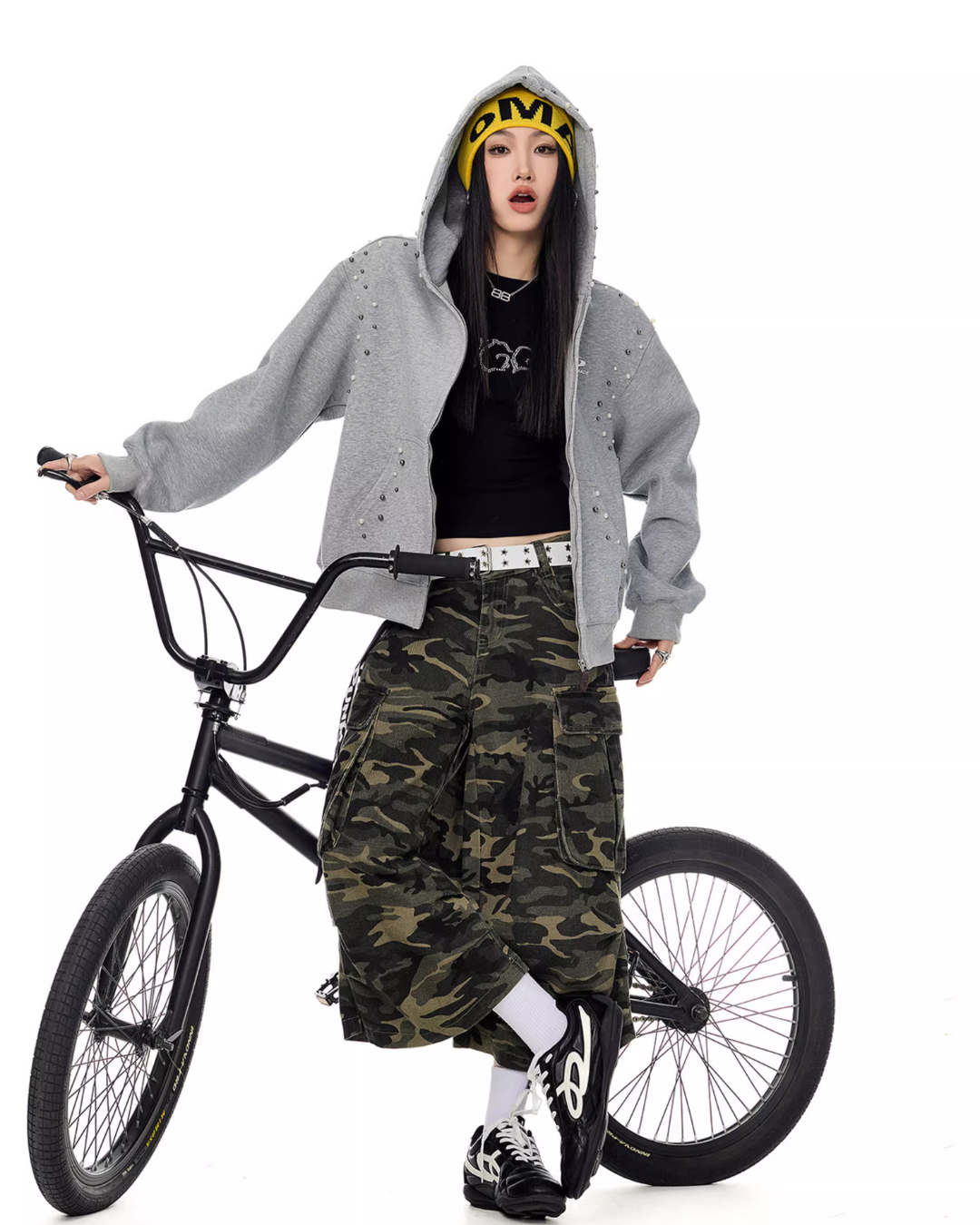 Pearl Design Zip Hoodie ICM0092