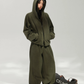 Fleece-Lined Zip-Up Hoodie / Wide Pants ACS0385