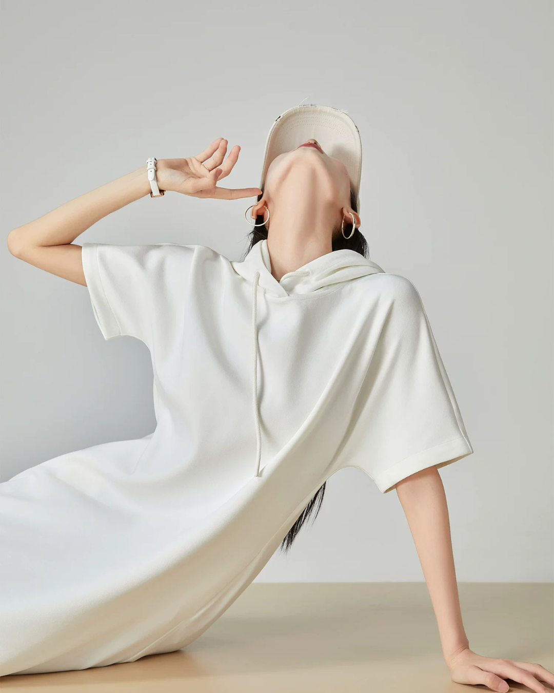Sweatshirt Hoodie Dress FER0184
