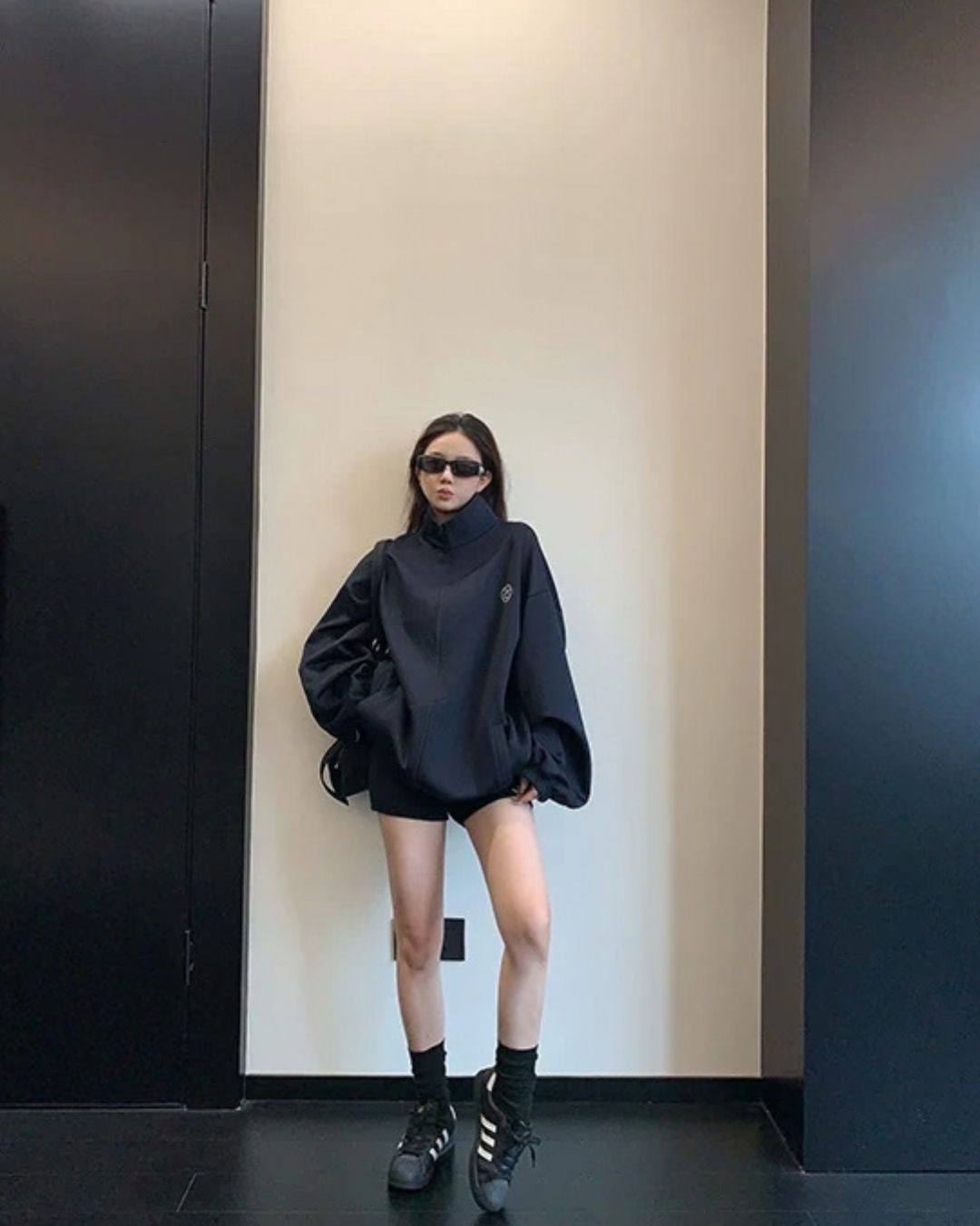 Loose-Fit Stand-Neck Jacket YLS1040
