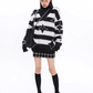 Striped Shaggy Knit Tops CCS0023