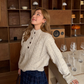 Half-Button Cable Knit CYE0084