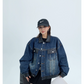 Leather Docking Denim Jacket YLS0090