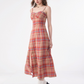 Retro Plaid Camisole Dress ZZF0199