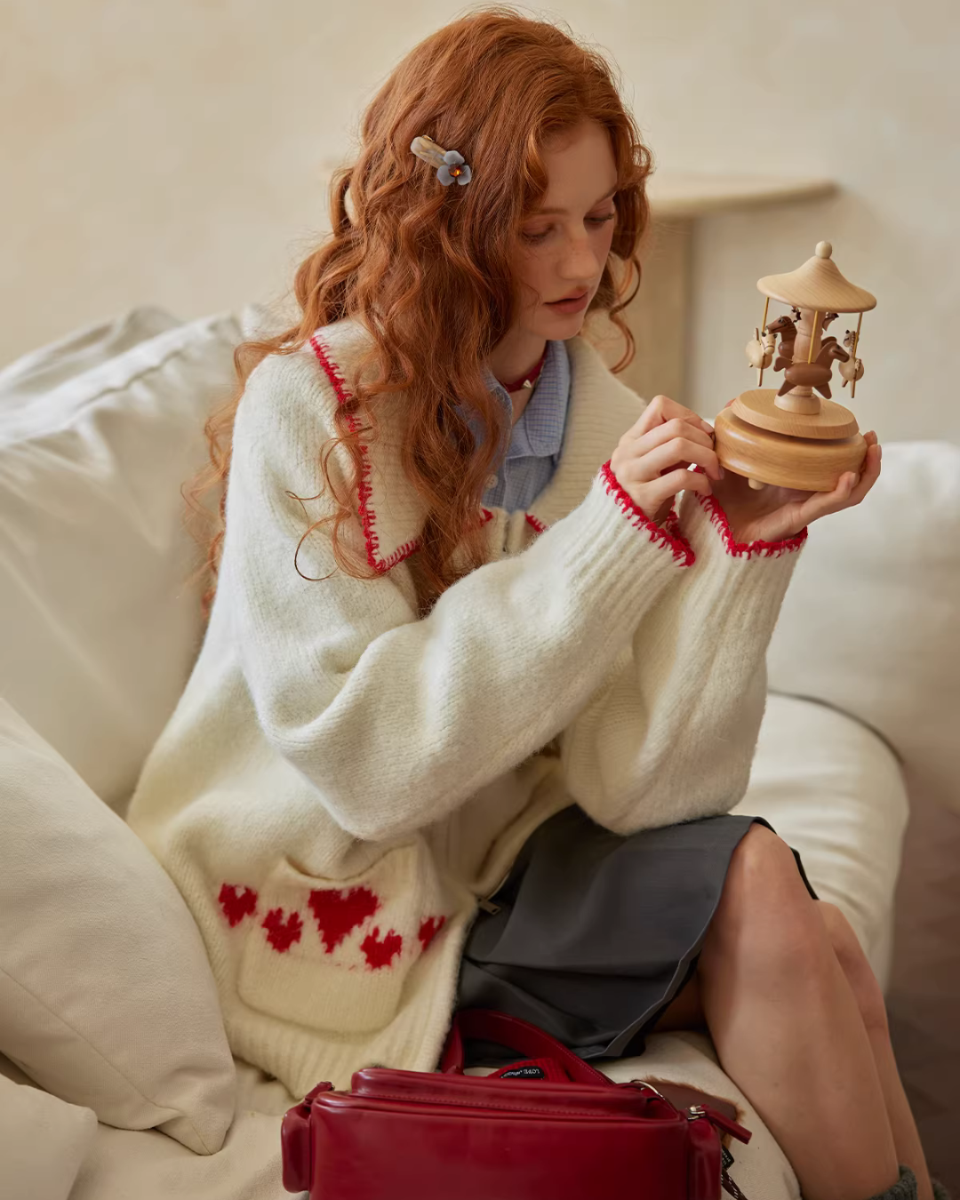 Horse Wool Knit Jacket ASG0075