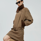 Wool-Like Short Jacket / Mini Skirt FER0379