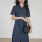 Floral Denim Shirt Dress VAS0088
