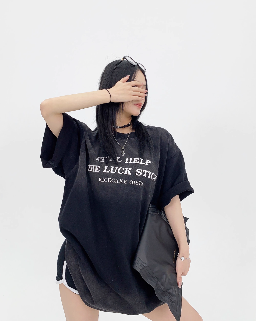 Washed Logo Print T-Shirt YLS0291