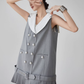 Double-Button Flare Mini Dress FER0093