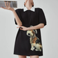 Dog Graphic Polo Dress FER0202