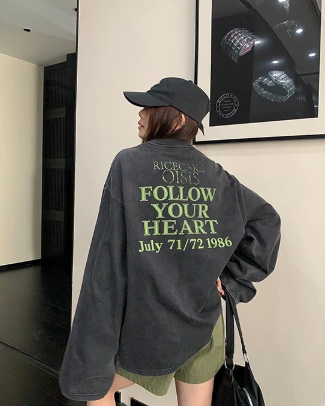 Vintage Back Logo Long Sleeve Top YLS1037